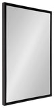 Evans Framed Floating Wall Mirror, Black 24x36