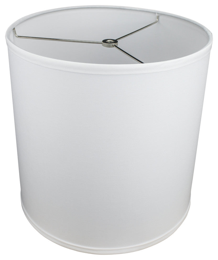 FenchelShades Drum Lampshade 12"x12"x12", Linen White