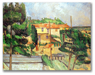 'Viaduct at Estaque' Canvas Art by Paul Cezanne