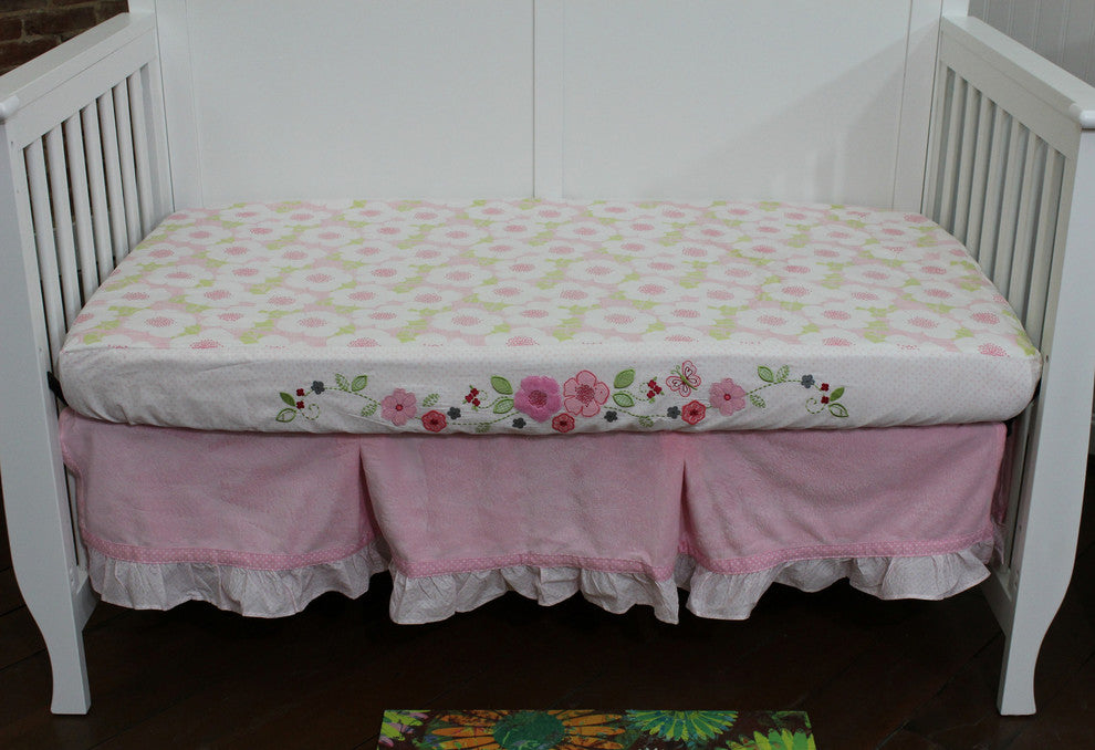 Basix 2 Piece Bedding Starter Set, Pink Garden