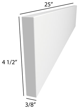 Dyconn Faucet True Solid Surface backsplash (24-Inch Backsplash)
