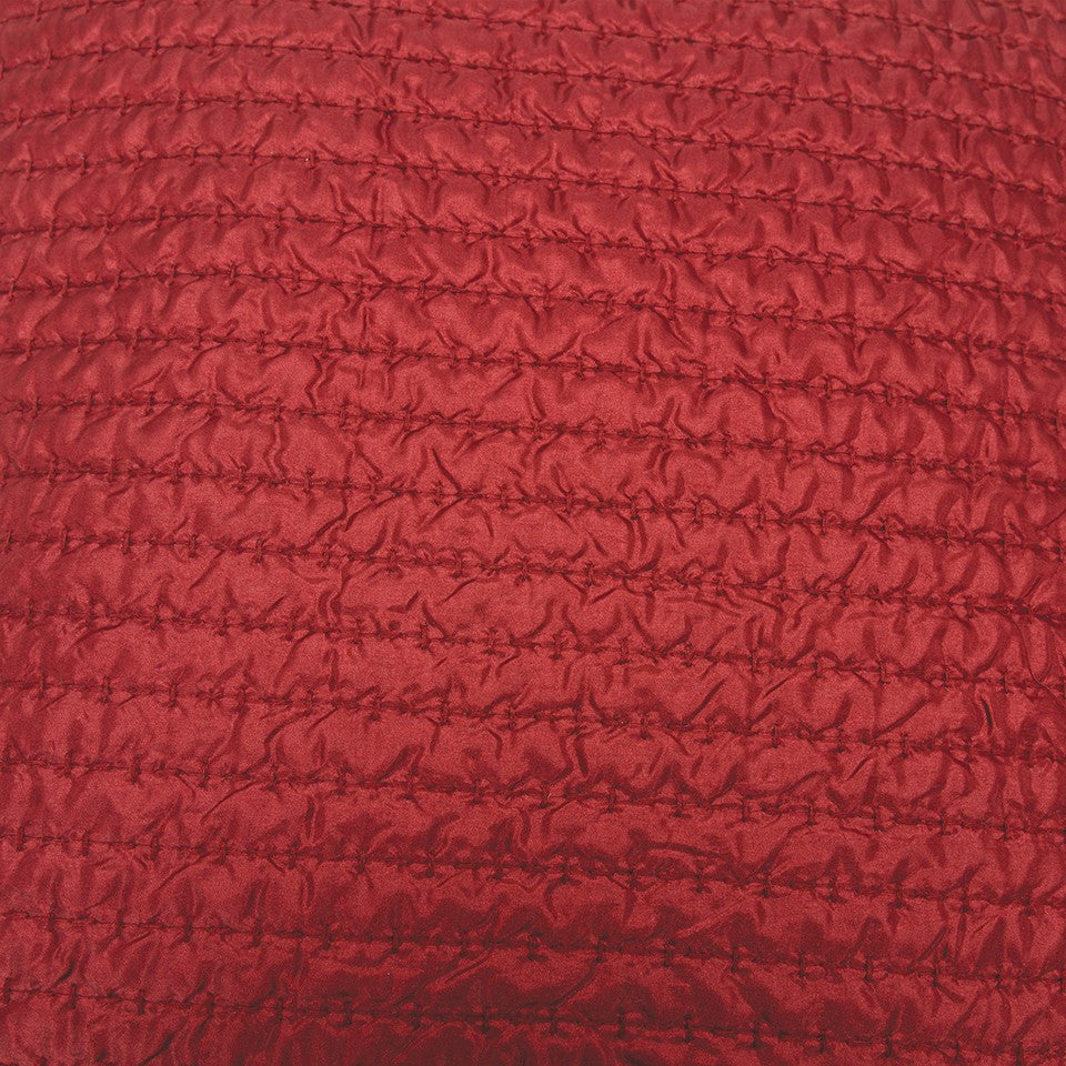 Red Smooth Weaved Modern Throw Pillow