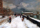 Carlo Brancaccio Blustery Winter Day, Gallery Wrapped Canvas Print, 18"x27"