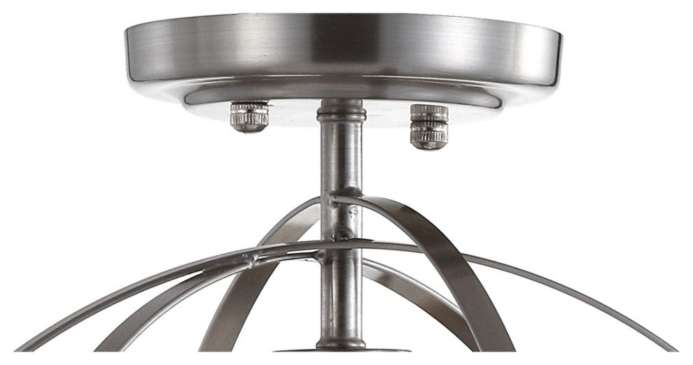 Alma 13" Metal LED Flush Mount, Nickel