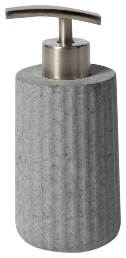 ALFI brand ABCO1001 5 Piece Solid Concrete Gray Matte Bathroom Accessory Set