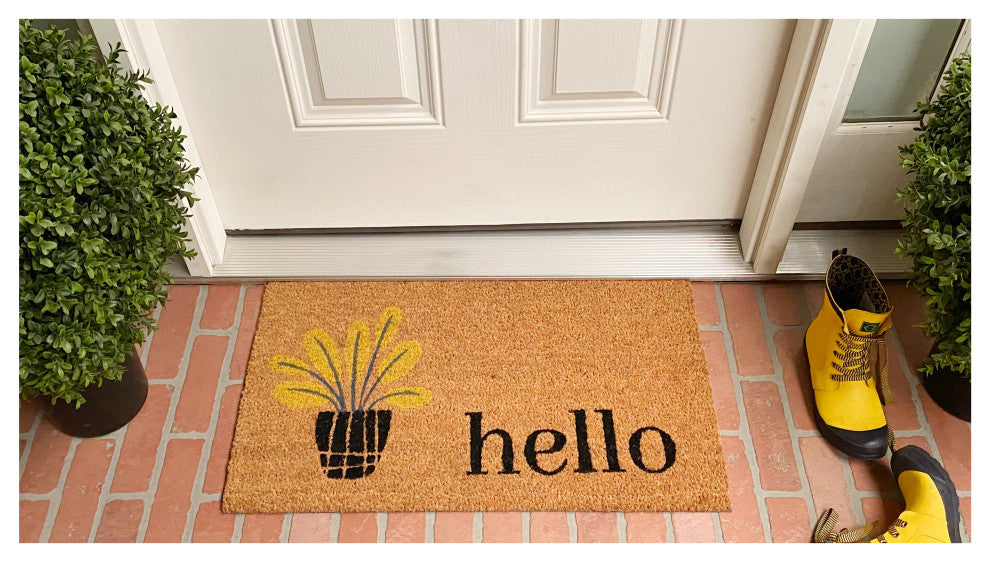 Calloway Mills Yellow Bouquet Doormat