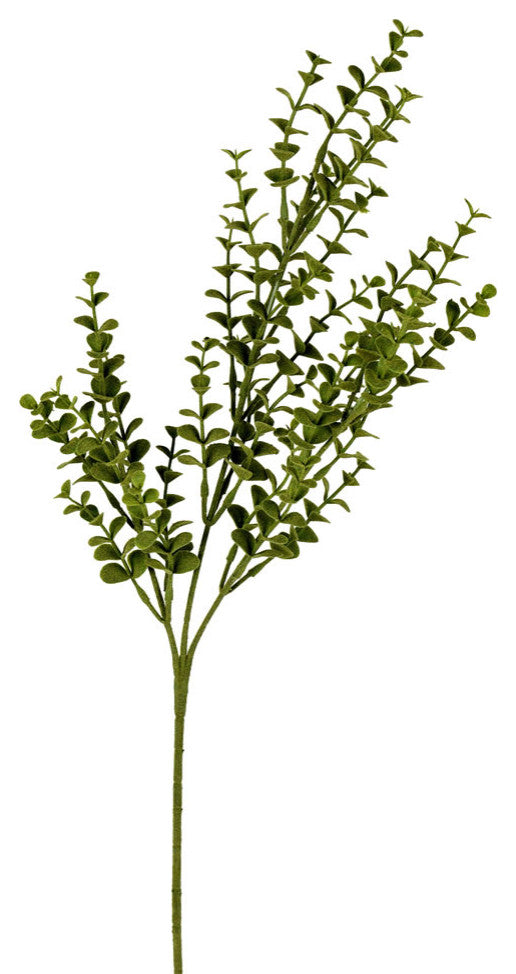 Vickerman Ff190726 26" Artificial Green Eucalyptus Bush, Set of 4