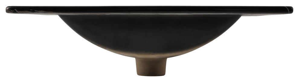 Ancillary 3-Hole Contemporary Rectangular Ceramic Single Sink Basin Vanity Top