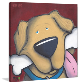 Marmont Hill,"Bonehead Shepherd" by Mike Taylor Painting Wrapped Canvas, 48x48