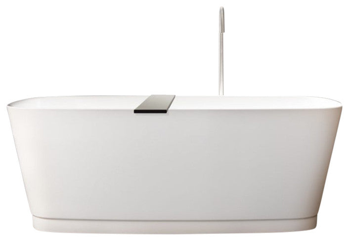 Straight Collection Bathtub, Glossy Grey