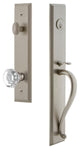 Carre' 1-Piece Dummy Handleset, S Grip and Chambord Knob, Satin Nickel, 848953