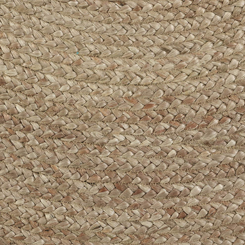 Gray Toned Organic Jute Area Rug, 8' Round