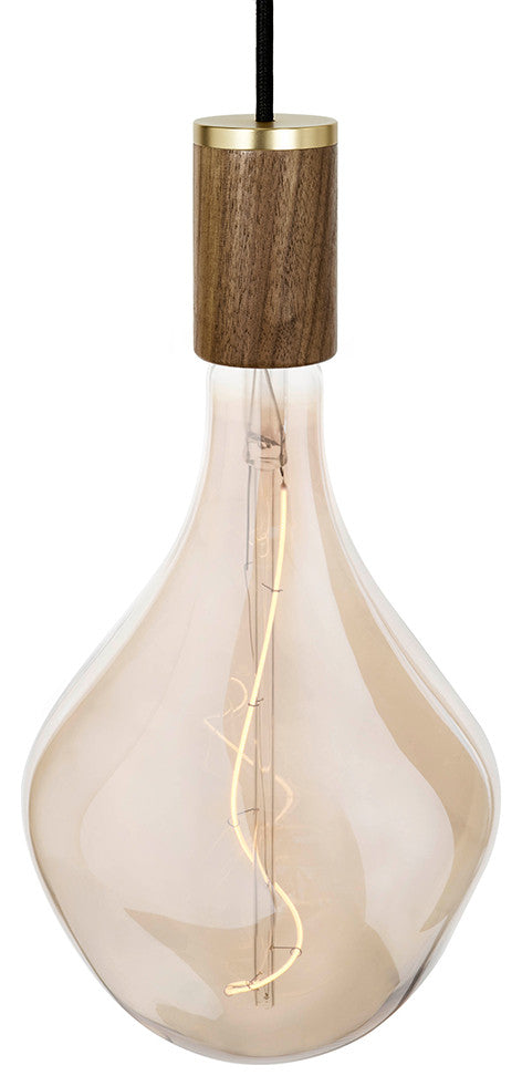 Voronoi II bulb and Walnut pendant US