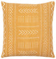 Surya Malian Mustard Pillow Shell With Polyester Insert 20"H X 20"W