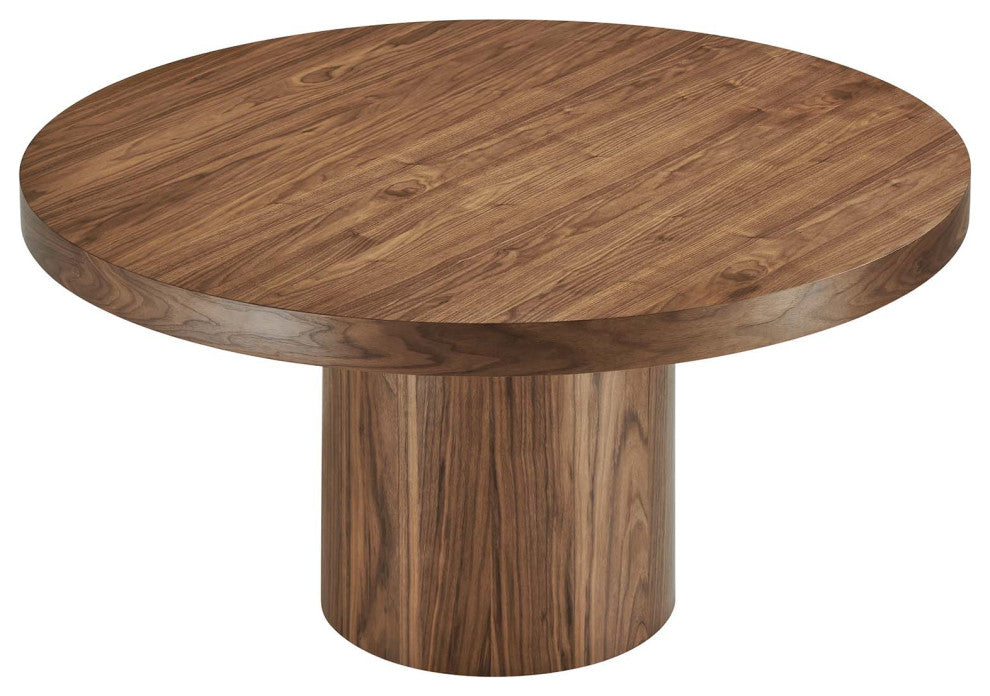 Gratify 60" Round Dining Table, Walnut