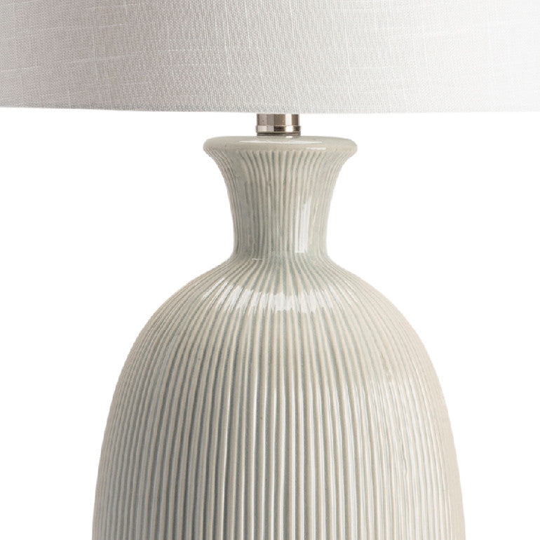 Carrefour Ceramic and Crystal Table Lamp, 30.5"