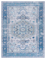 Safavieh Arizona Machine-Washable Collection ARZ105 Rug, Beige/Blue, 9'x12'
