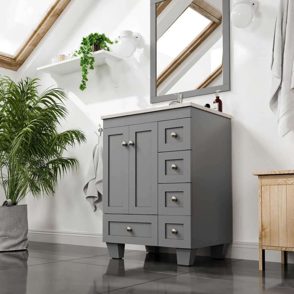 Eviva Happy 24" Gray, Quartz Top
