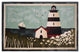 Seaside Coastal Accent Rug, 20"x34", Bayside Lighthouse
