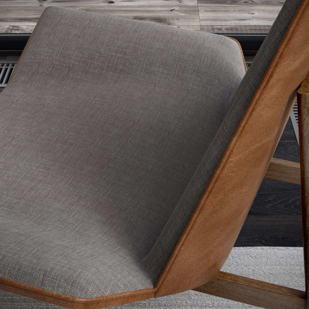 Kent Lounge Chair, Gray Denim