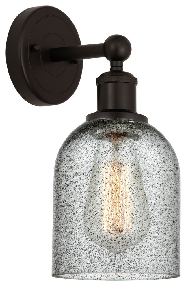 Innovations 616-1W-OB-G257 Caledonia 1 Light 5" Sconce, Oil Rubbed Bronze