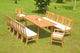 13-Piece Outdoor Teak Dining Set, 94" Rectangle Extension Table, 12 Osbo Chairs