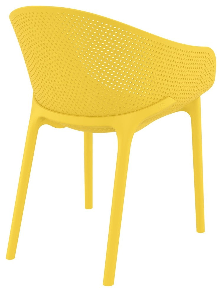 Compamia Sky Outdoor Dining Chair, Set of 2, Yellow