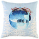 Blue Winter Wonderland Ornament Decorative Throw Pillow