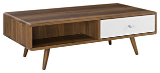 Walnut White Transmit Coffee Table