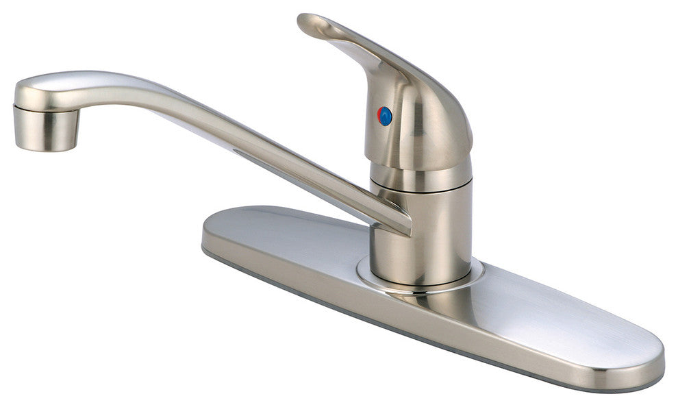 Elite Single Handle Kitchen Faucet, PVD Brushed Nickel