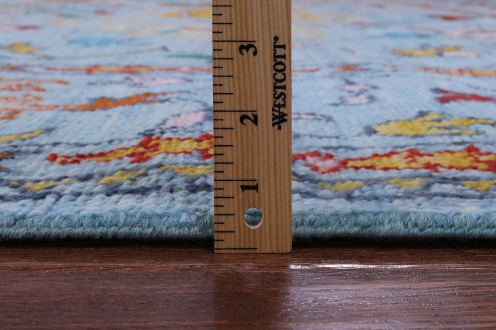 9' 10" X 14' 2" Hand Knotted Turkish Oushak Wool Rug - Q13478