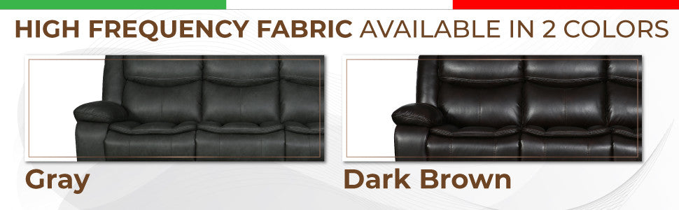 Arlington Leather Air Reclining Loveseat Gray