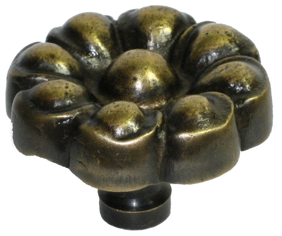 Round Floral Design Knob
