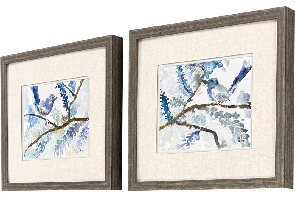 Here Birdie Birdie Framed Art, 2-Piece Set