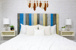 Handcrafted Headboard, Hanger Style, Winter Mix, King