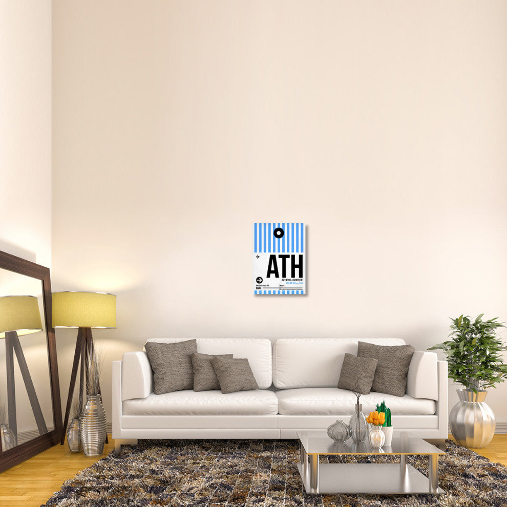 "ATH Athens Luggage Tag 1" Fine Art Print