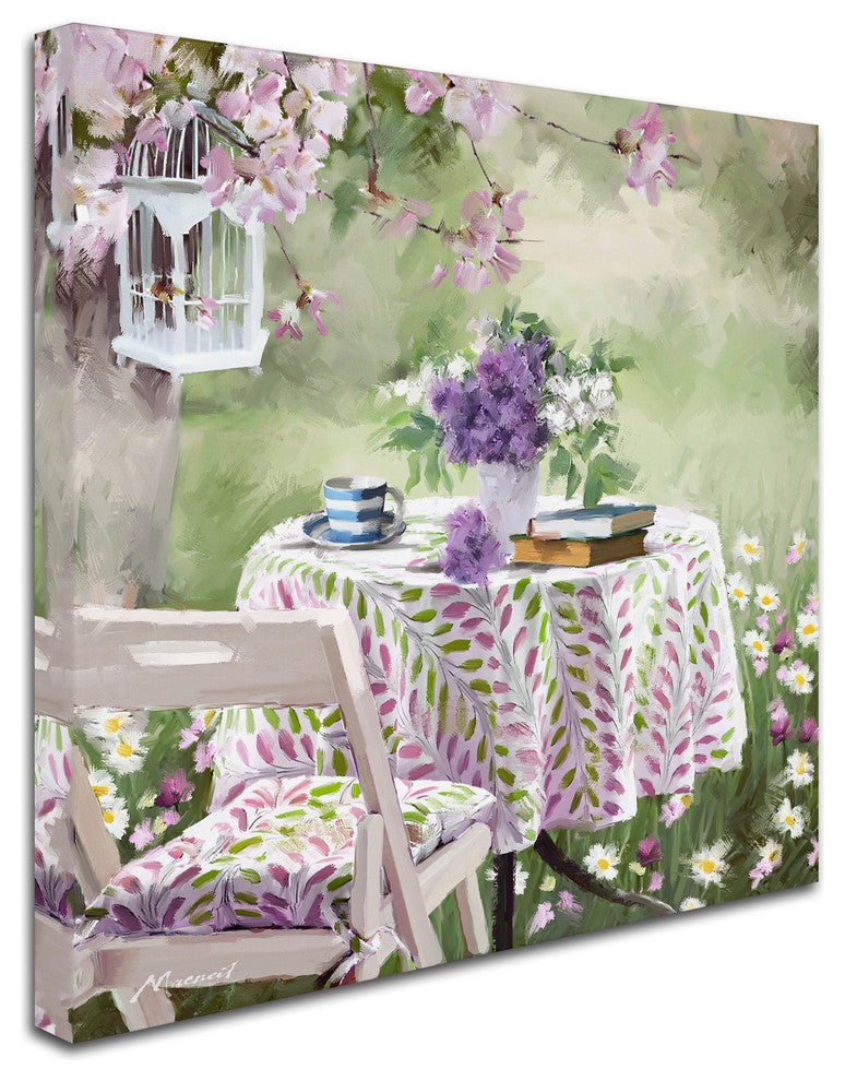 The Macneil Studio 'Outdoor Table' Canvas Art, 24"x24"