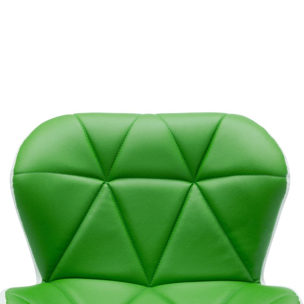 vidaXL Bar Stool Green Faux Leather