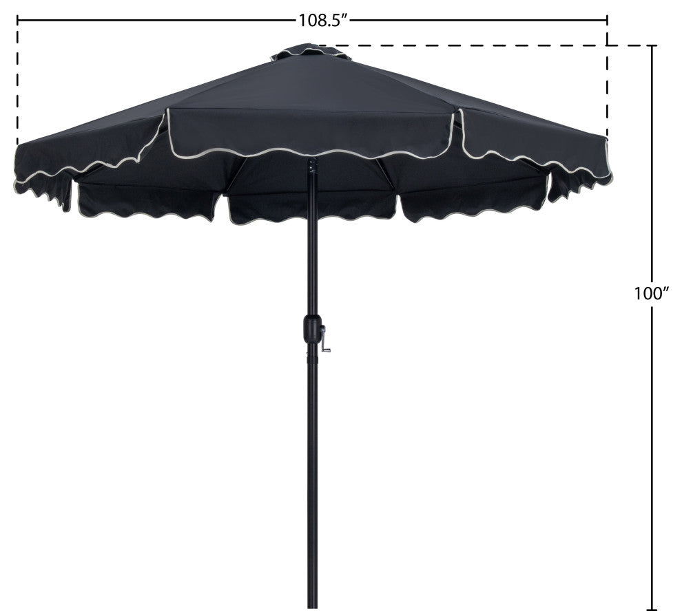 Amalfi Patio Umbrella, Black, No Base
