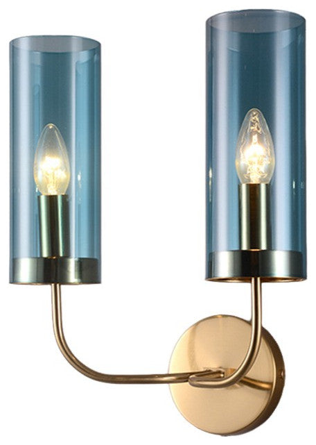 Modern Wall Lamp in European Style for Living Room, Bedroom, Blue