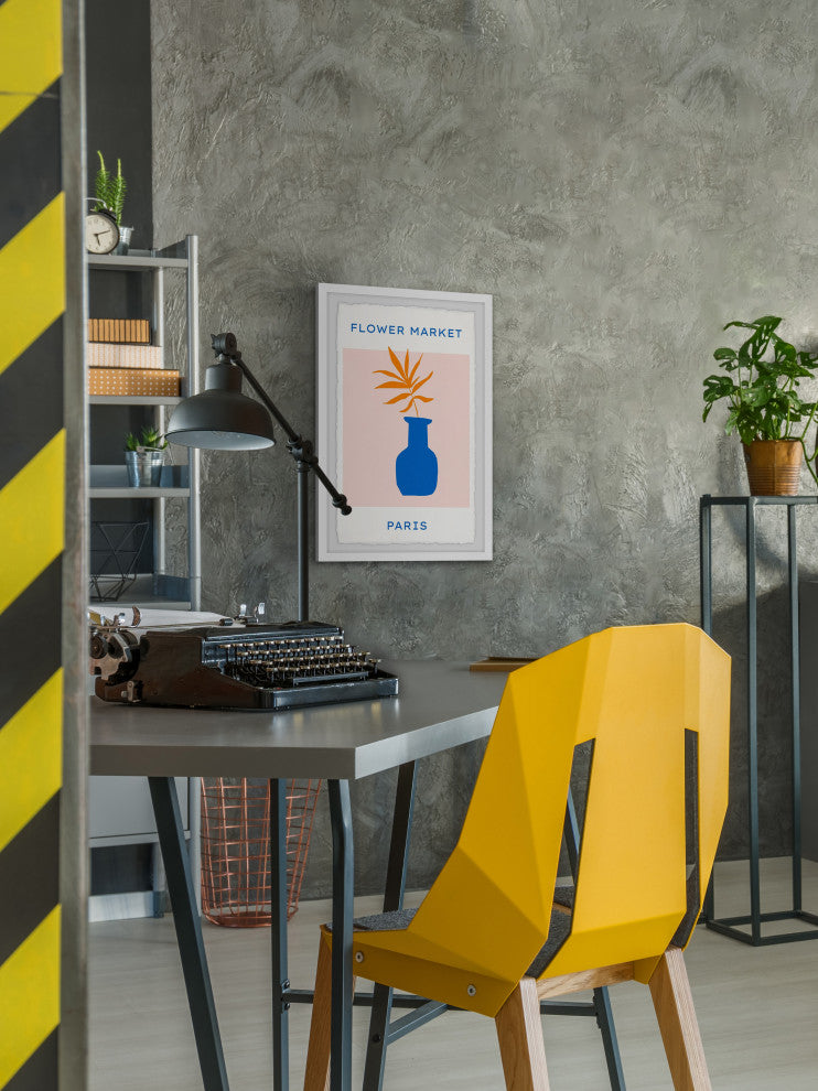 "Paris Flower Market" Framed Painting Print, 16x24