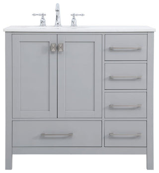 Elegant Lighting VF18836 Irene 36" - Grey