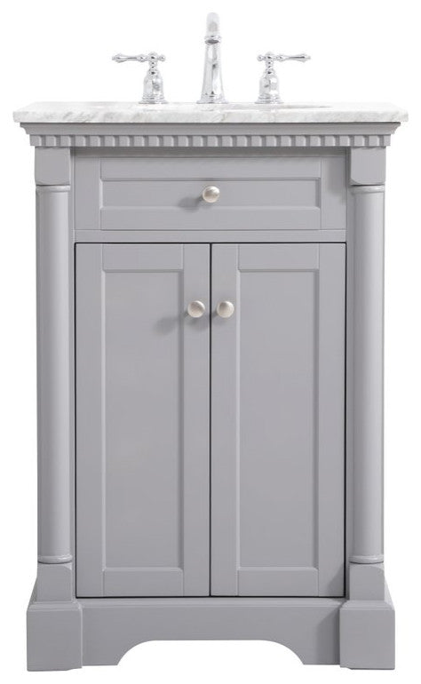 Home Living 24" Single Bathroom Vanity, Gray