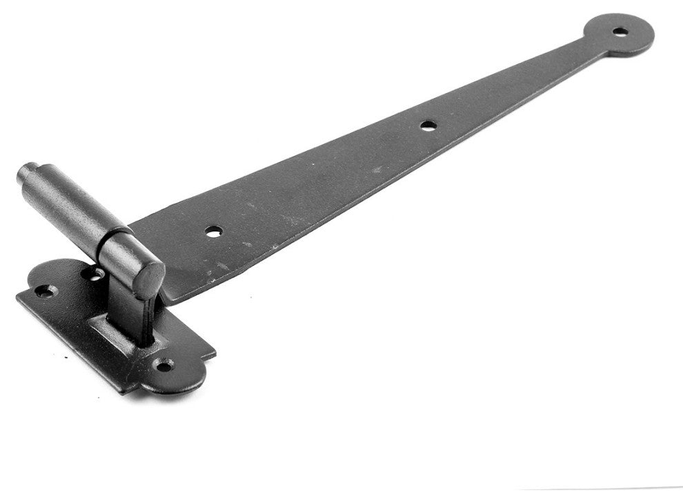 Black Wrought Iron Pintle Hinge Strap Shutter Hinge Offset Pack of 40