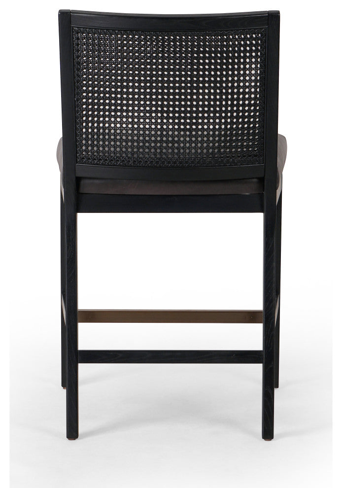 Antonia Armless Dining Stool-Blk-Counter