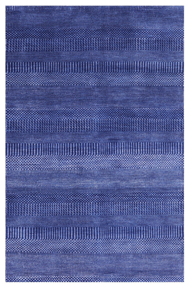 3' 11" X 6' 0" Savannah Grass Wool and Silk Hand Knotted Rug Q11507