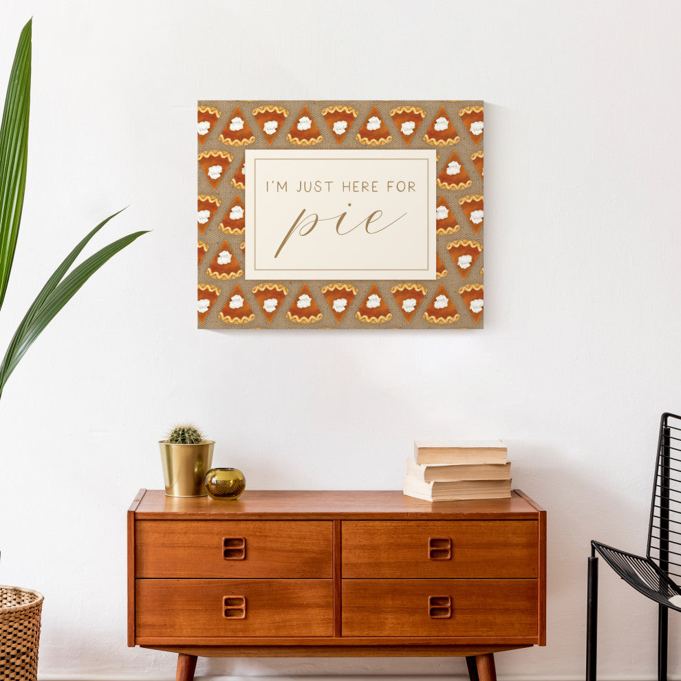 Here For Pumpkin Pie 1 16"x20" Canvas Wall Art