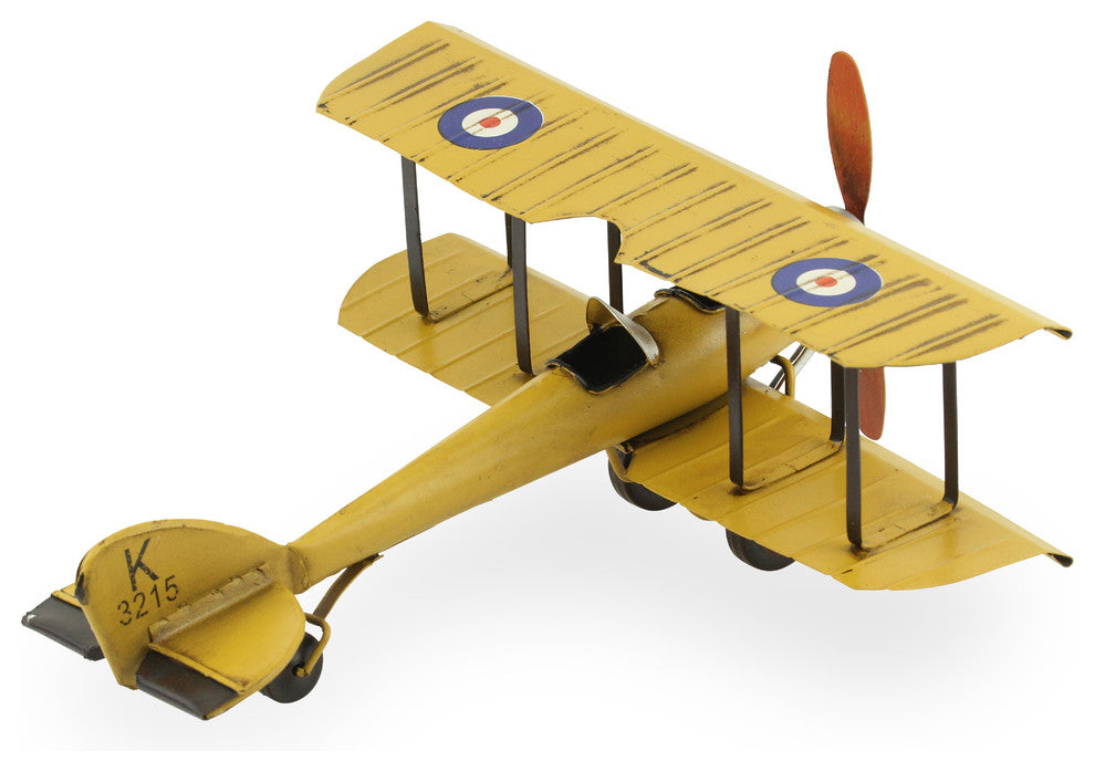 Mini British Avro Tutor Biplane Circa 1935
