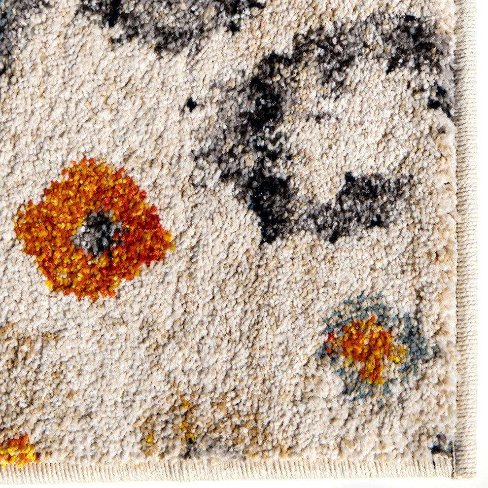 Orian Gemstone Jubilee Beige Area Rug 5'3" x 7'6"