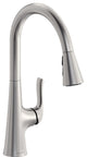 LKHA1041LS Elkay Harmony Single Hole Kitchen Faucet, Lustrous Steel